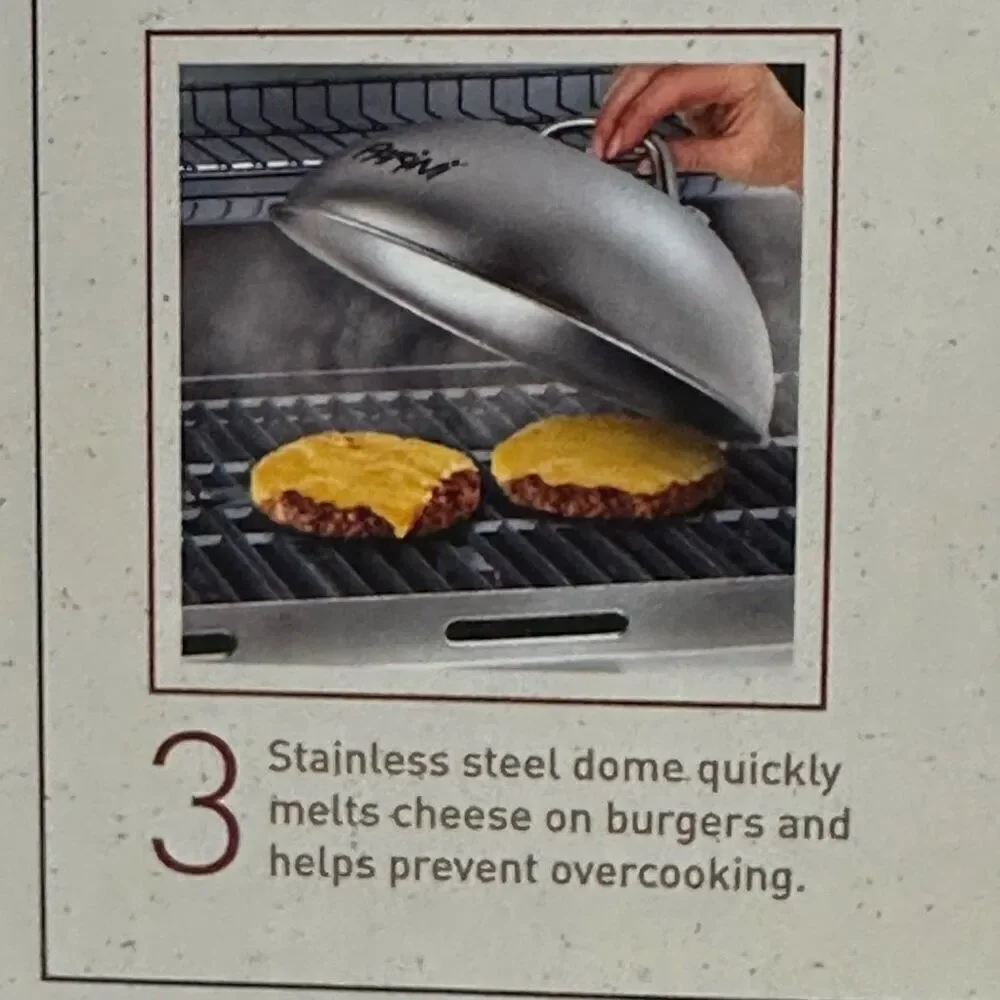 Parini Double Burger Press and Cheese Melting Dome